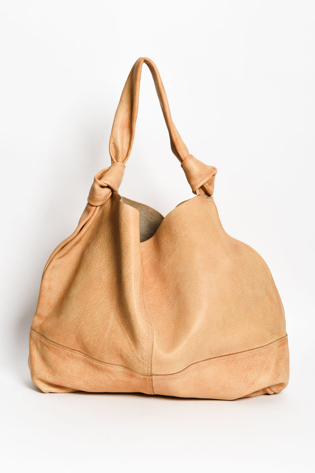 Lina Tan Leather Slouch Shoulder Bag image 1