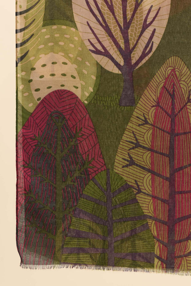 Linnea Green Leaf Scarf image 4