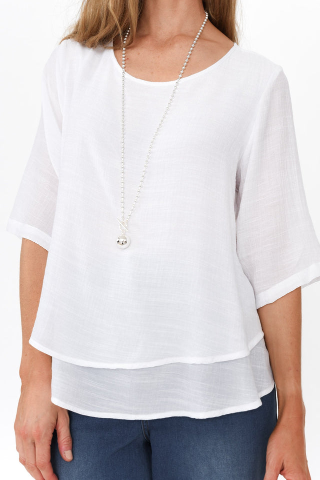 Liora White Layered Top image 6