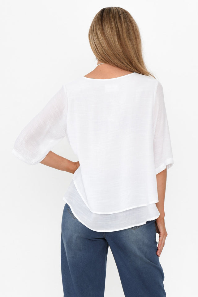 Liora White Layered Top