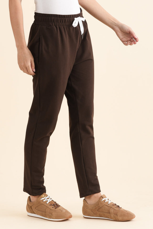 Lobby Chocolate Cotton Relaxed Sweatpants image 3