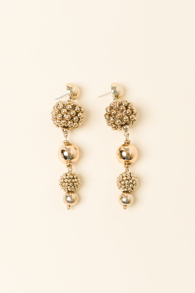 Lola Gold Drop Earrings image 1