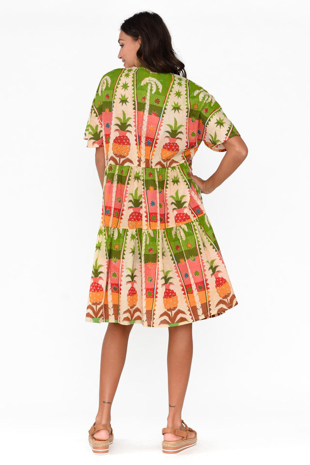 Lola Tropical Cotton Tier Dress image 4
