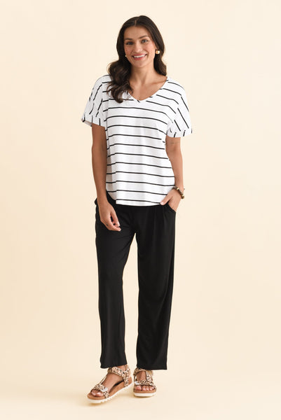 Lopez Black Pocket Pants - Petite - Blue Bungalow NZ