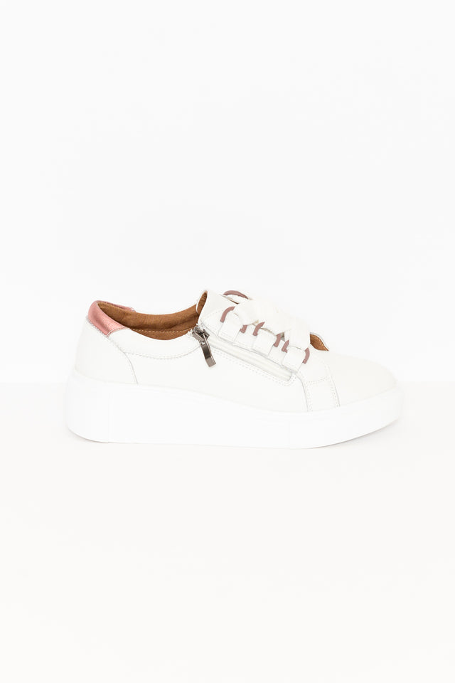 Luxe White Leather Sneaker