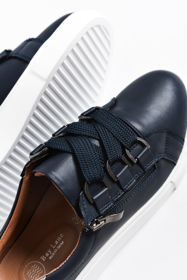 Luxury Navy Leather Sneaker