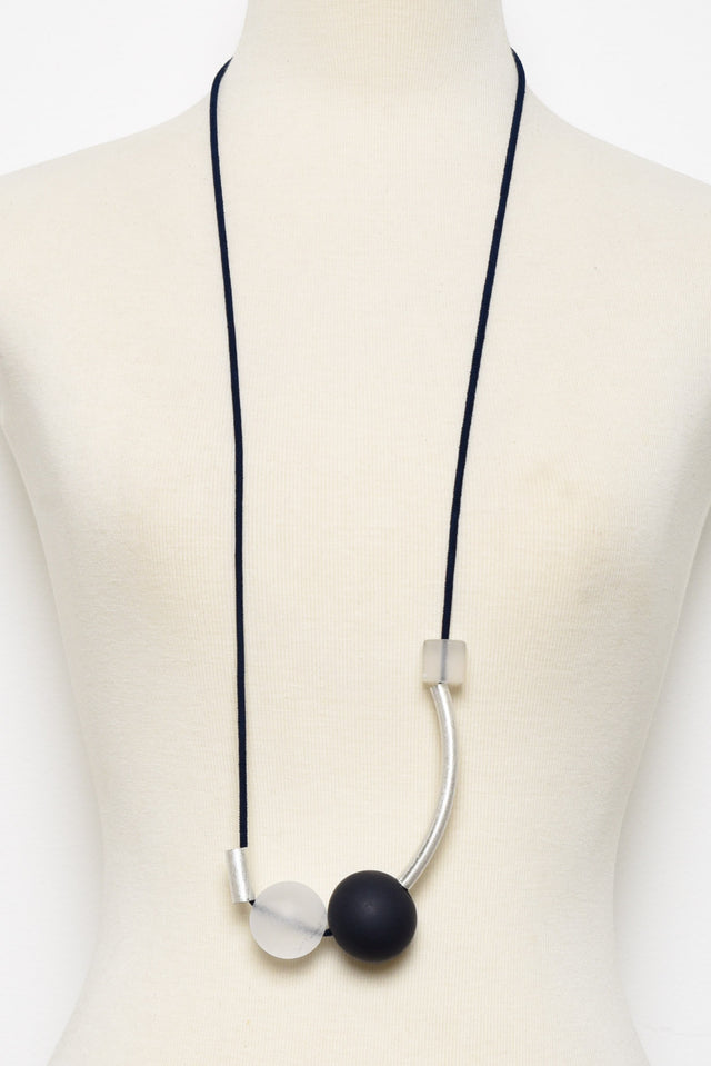 Lynelle Black Beaded Necklace