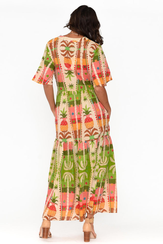 Lynwood Tropical Cotton Maxi Dress