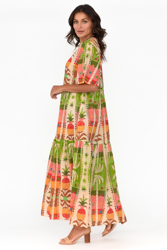 Lynwood Tropical Cotton Maxi Dress