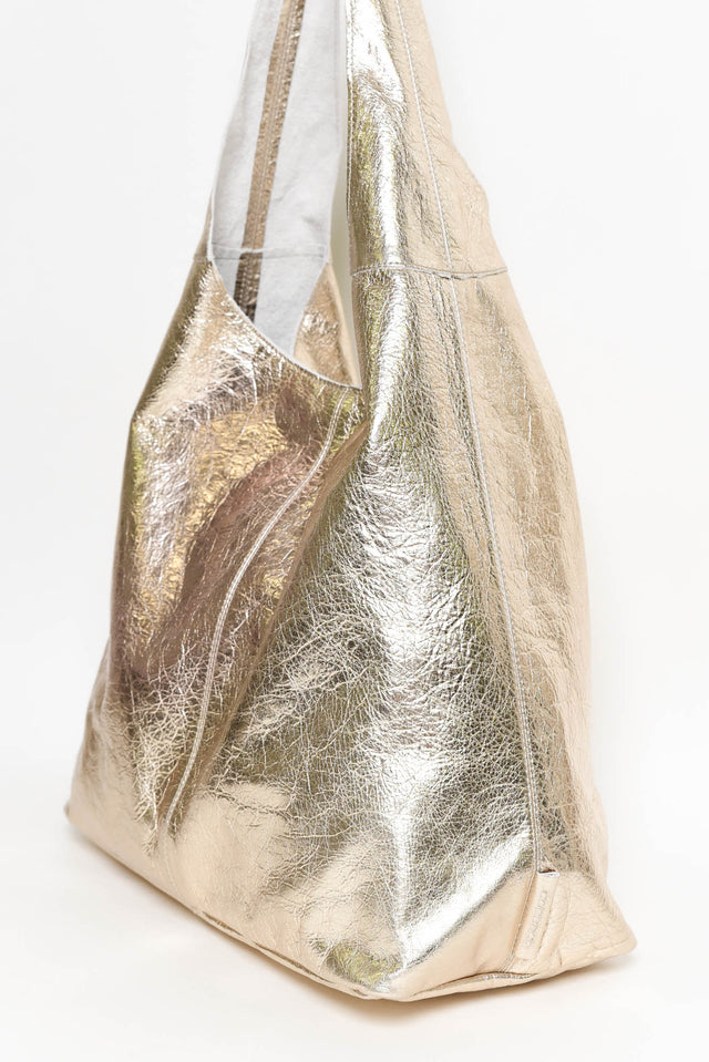 Lynx Champagne Metallic Shoulder Bag image 3