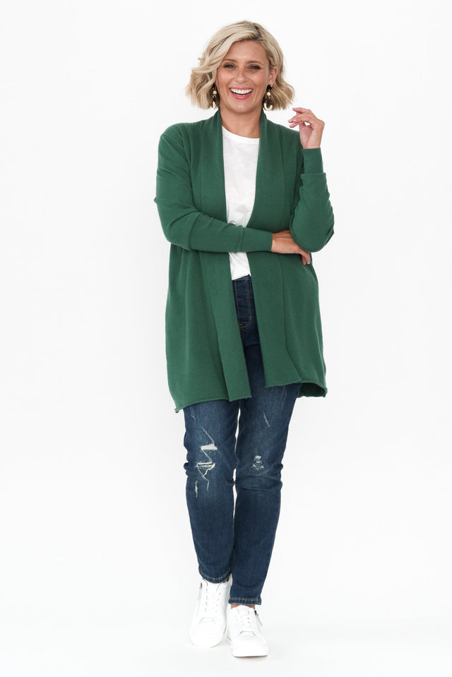 Mabelle Green Cotton Blend Cardigan