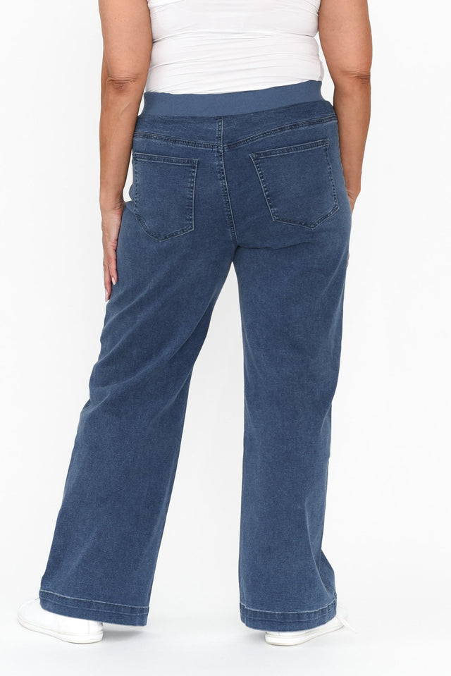 Maddy Blue Wide Leg Jeans image 11