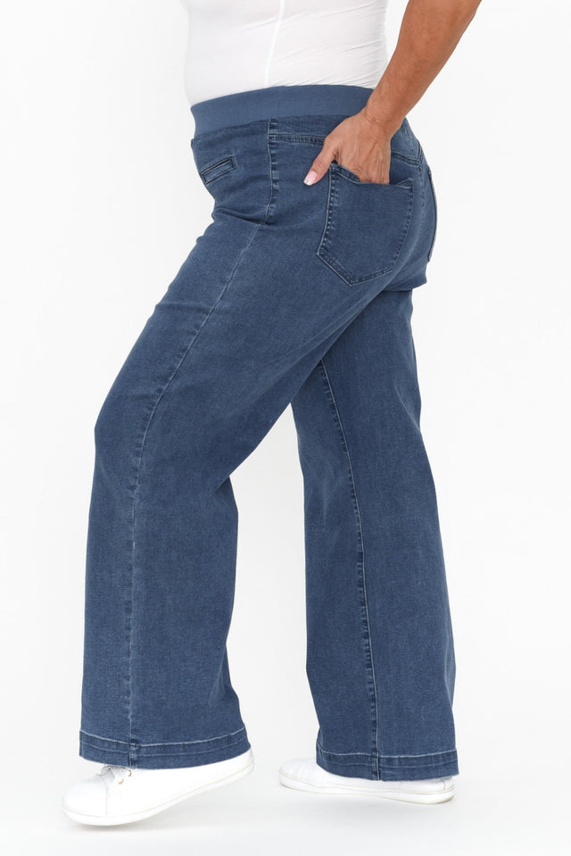 Maddy Blue Wide Leg Jeans image 10