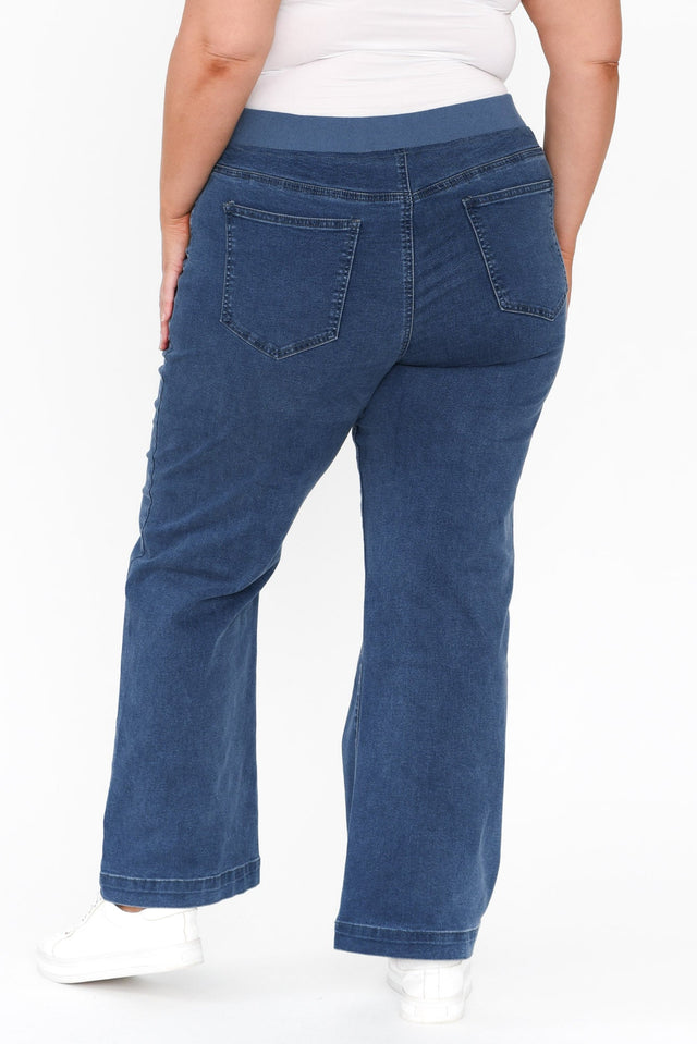 Maddy Blue Wide Leg Jeans image 15