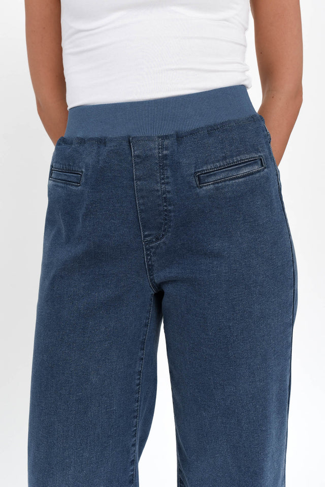 Maddy Blue Wide Leg Jeans image 6