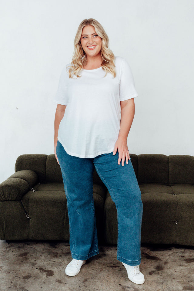 Maddy Blue Wide Leg Jeans image 8