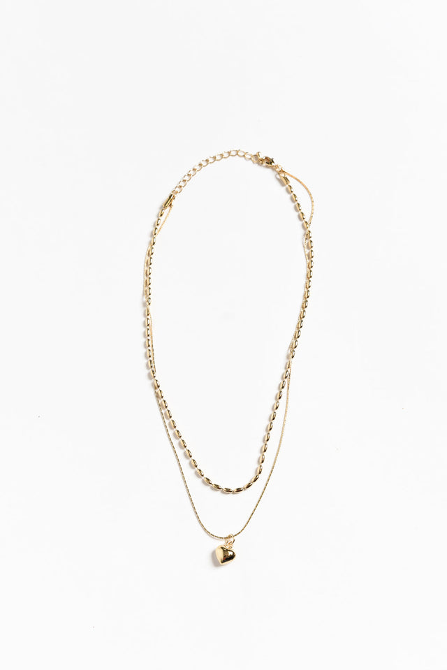 Mags Gold Heart Necklace