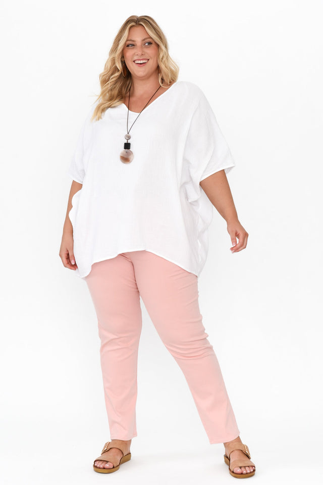 Reed Pink Stretch Cotton Pants image 8