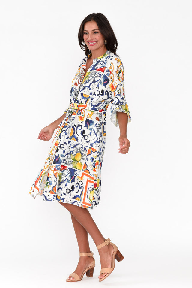 Maika Sicilian Summer Linen Blend Dress image 3