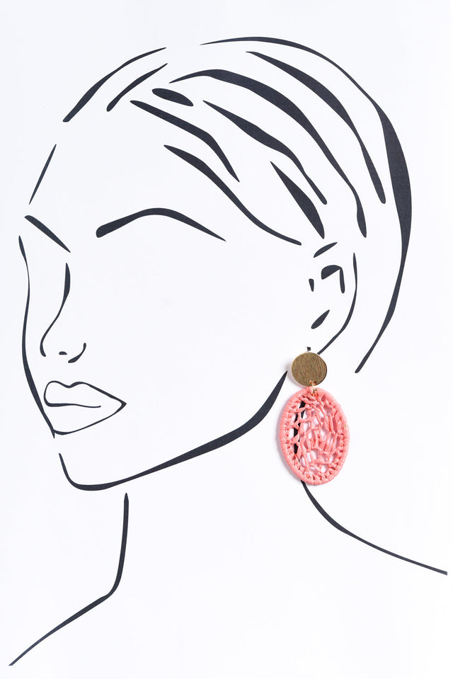 Maja Coral Web Earrings image 2