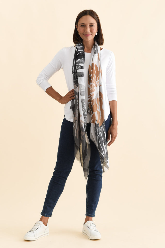 Maleny Black Garden Scarf image 2