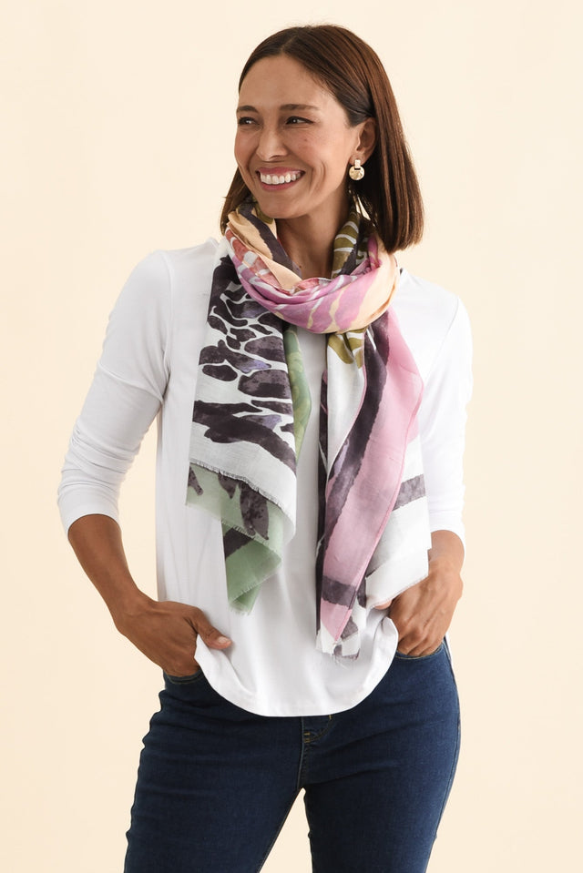 Maleny Cream Garden Scarf image 1
