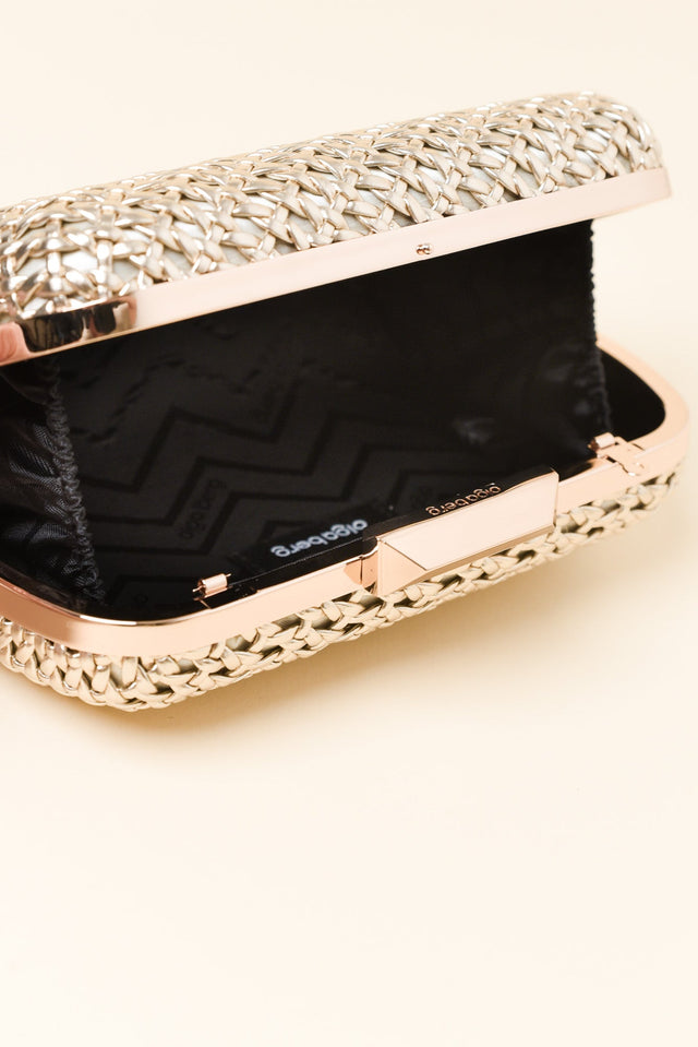 Mali Gold Woven Clutch image 3