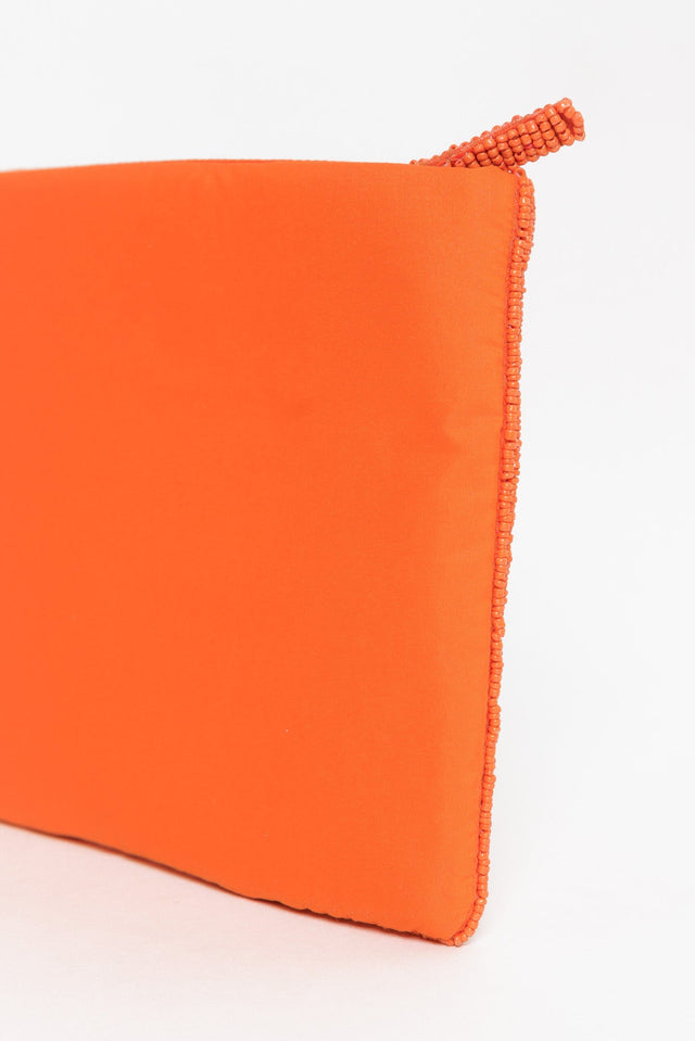 Mallorca Orange Beaded Clutch image 3