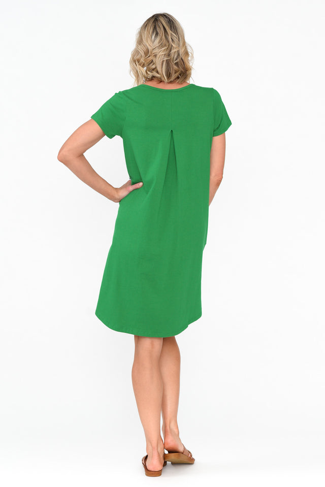 Mandy Green Cotton Tee Dress image 6