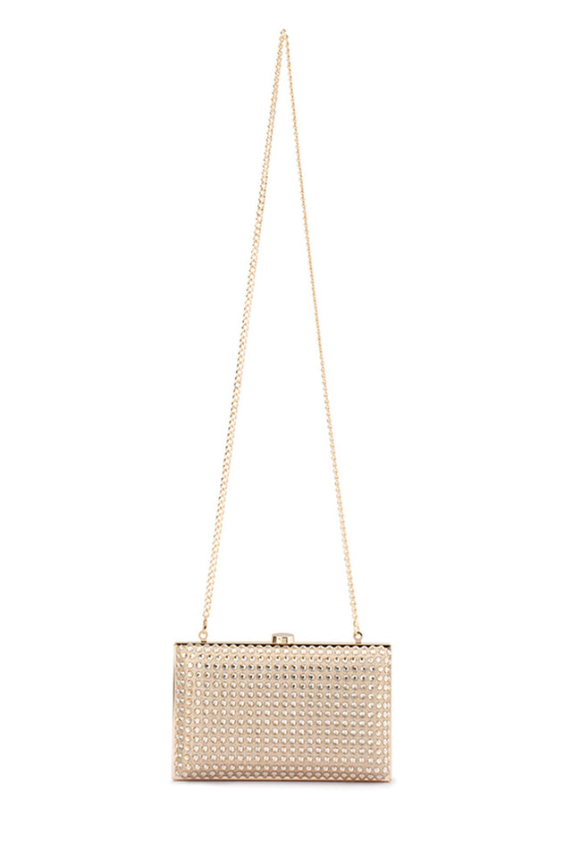 Manuela Gold Diamonte Clutch image 2