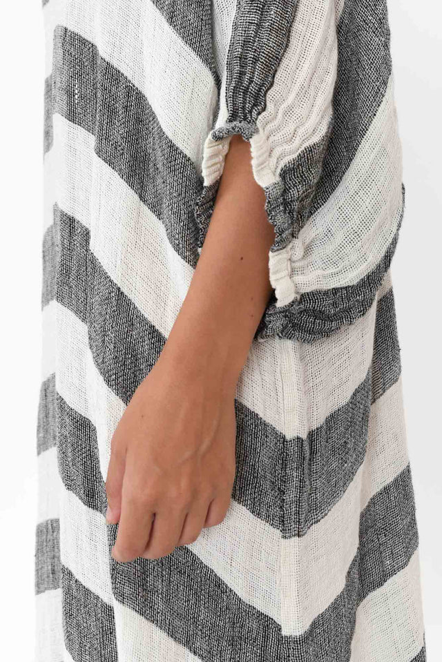 Marcel Black Stripe Linen Dress image 5