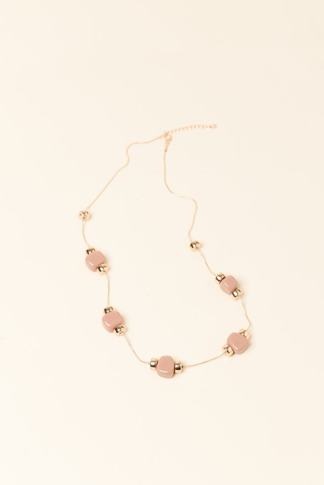 Mardie Blush Beaded Necklace
