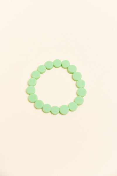 Mari Green Resin Beaded Bracelet