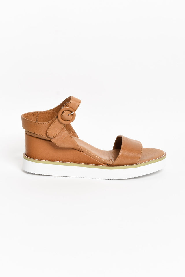 Mariah Brandy Leather Wedge