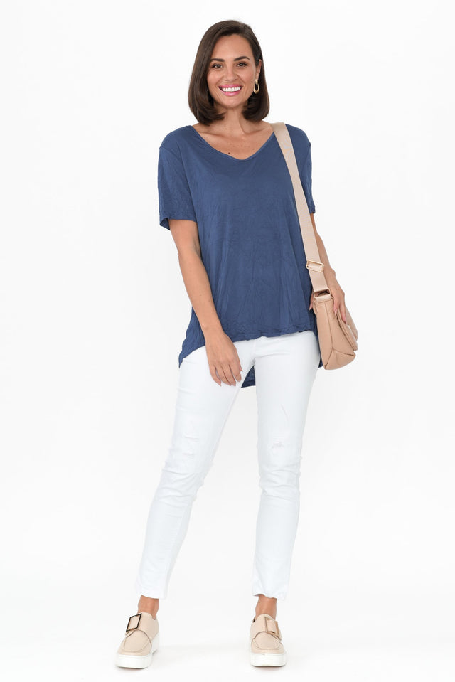 Zadie Distressed White Stretch Jeans