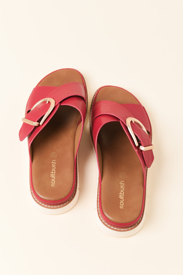 Marley Red Buckle Slide image 4