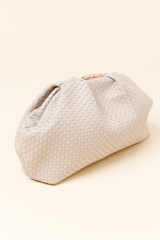 Martinique Natural Woven Clutch image 2