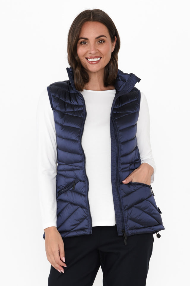 Maryclaire Navy Down Puffer Vest