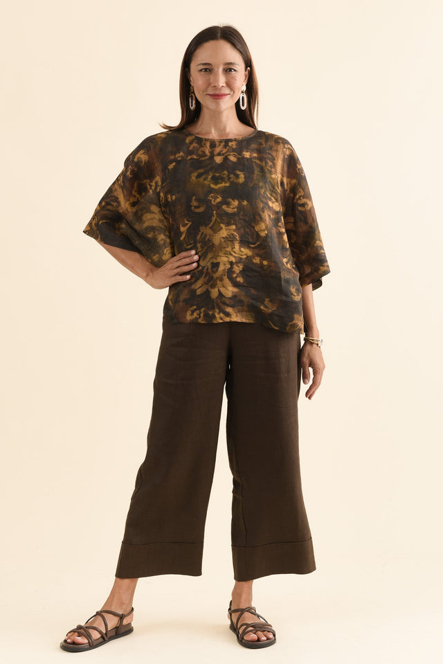 Cady Chocolate Linen Pants banner image