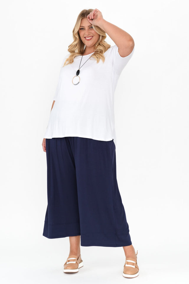 Bianca Navy Relaxed Pants image 9