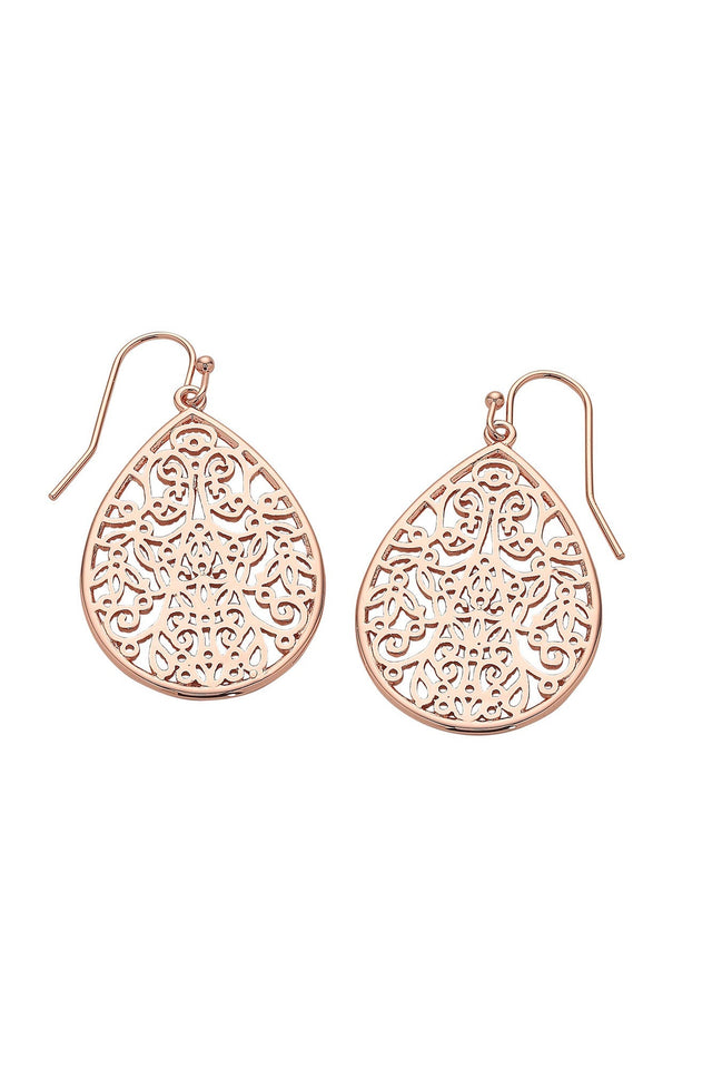 Meaghan Rose Gold Drop Earrings