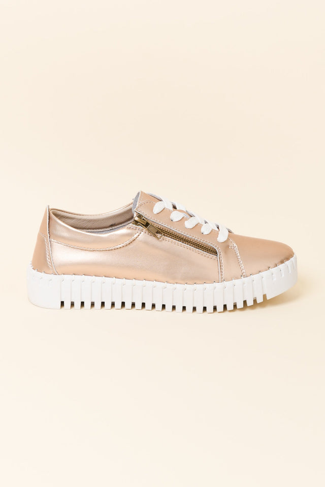 Medusa Rose Gold Platform Sneaker