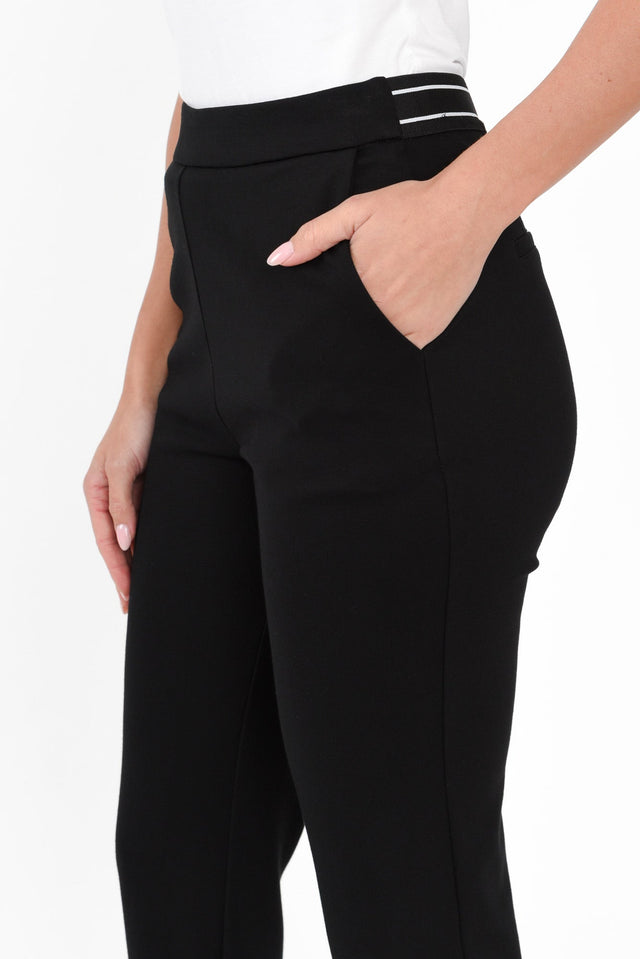 Mendez Black Ponte Pants