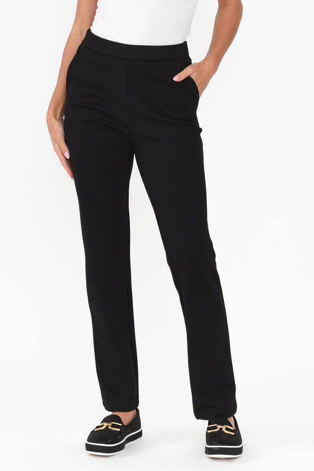 Mendez Black Ponte Pants