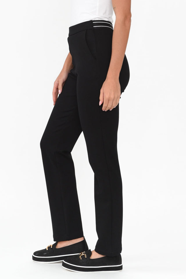 Mendez Black Ponte Pants