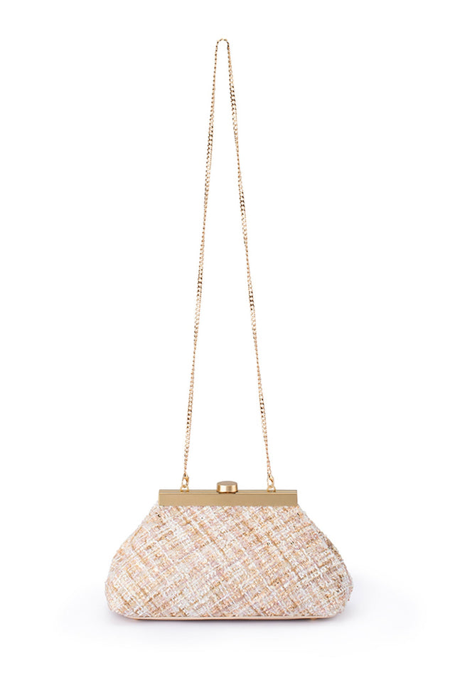 Mia Blush Boucle Clutch image 1