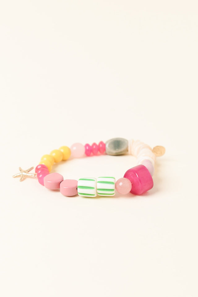 Miller Pink Sea Beaded Bracelet