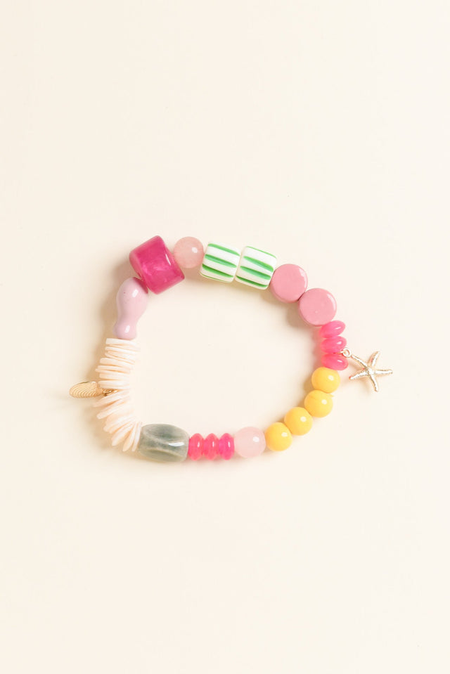 Miller Pink Sea Beaded Bracelet