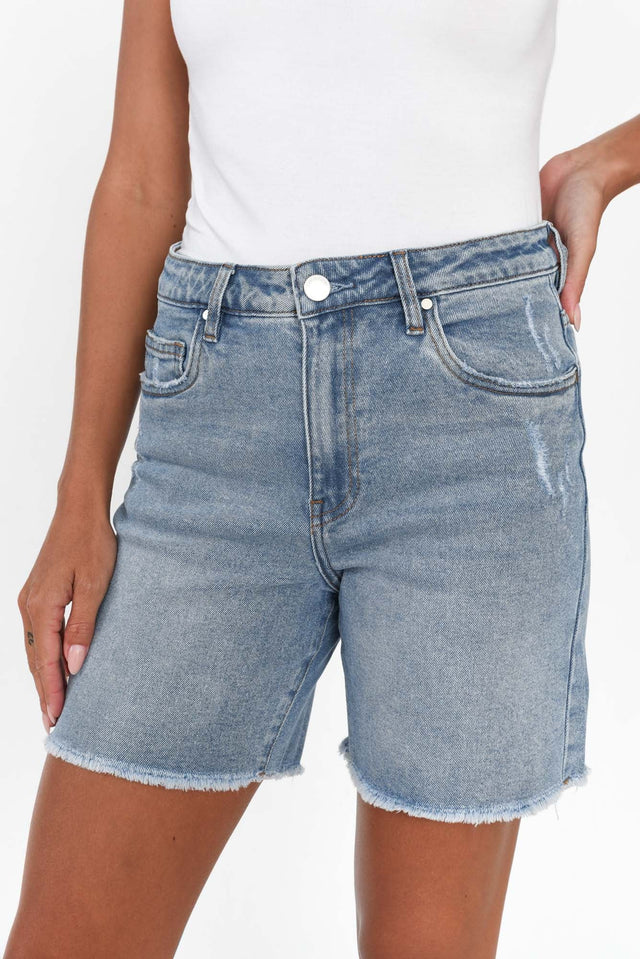 Millie Light Blue Denim Shorts