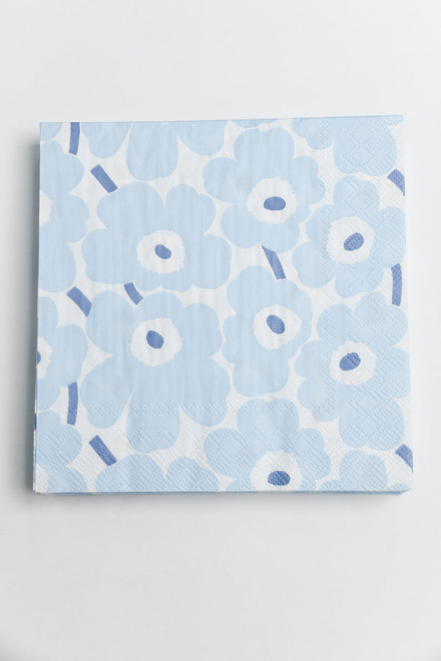 Mini Unikko Light Blue Flower Napkins